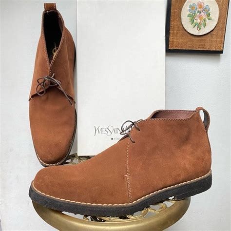 magic fox brown chukka superdry ysl|Saint Laurent Boots for Men .